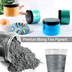 Ceya Mica Powder, 5.3oz/ 150g Charcoal Grey Pearlescent Effect Colorant Pigment Powder for Epoxy Resin,Tumblers, Slime Bath Bomb, Soap Dye, Slime, Candle, Resin Crafting, Paint, Jewelry, Nail Polish