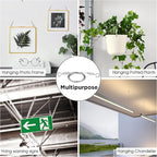 4Pcs 2m x 1.5mm Adjustable Picture Hanging Wire Kit,Heavy Duty Stainless Steel Rope for Hanging Mirrors,Frames,Lamps,Holds Up to 66lbs(30kg)