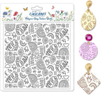 CHGCRAFT Bohemian Graphics Polymer Clay Texture Sheets Doodle Style Silicone Texture Stamp Clay Texture Mat Modeling Pattern Pad Sheets for Jewelry and Earrings Tools, 5.5x5.5 inch