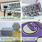 Cardstock Warehouse Diamond Print Inkjet Glitter-Premium Silver Glitter Cardstock Paper – 15 Sheets, 8.5 x 11" - 104 lb/280 GSM for Inkjet Printing, Die-Cutting, Card Making, Crafts, and DIY Projects