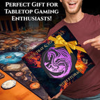 Soar Forge Dice Tray and Dice Tower for DND - All-in-One Tray, Storage & Large Tower for Random Rolls - Stores Dice for D&D, Mini's etc, Perfect RPG Gift Accessories (Purple Dragon)