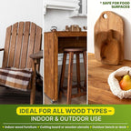 Nordicare Linseed Oil for Wood - 100% Pure & Natural Linseed Oil for Entire Indoor Area - Food-Safe Raw Linseed Oil for Wood Furniture - Underlines the Original Wood Structure - Made in Denmark 16.9oz