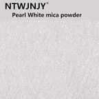Pearl White Mica Powder, Natural Shimmer Mica Powder for Epoxy Resin/Candle/Soap/Lip Gloss/Slime/Bath Bombs/Quicksand/Car Paint pigments.Candle Dye,Soap Making Dye(50g/1.7oz)