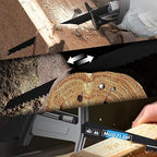 10Pack 12 inch Reciprocating Saw Blades Set,6/12TPI High Carbon Saw Blades, Woodcutting Saw Blades with Organizer Case (10, 6/12TPI/300mm)