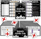 Halloween Games for Adults Friends, Halloween Family Friends Feud Trivia Games, Group Party Matching Activities, Fall Festival Board Card Activities, 01