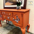 Chalky Chicks All-in-One Chalk Paint for Furniture or Cabinet - 16 Fl Oz - Matte Finish Pumpkin Pie Orange for Metal, Wood Furniture Paint - No Sanding All-in-One for Home Decor & Crafts, USA Made