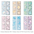 PET Tape Stickers for Journaling,6 Rolls Bubbles Tape for Scrapbooking,Journaling Supplies,Junk Journal,DIY Craft(Bubbles)