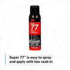 3M Super 77 Multipurpose Permanent Spray Adhesive Glue, Paper, Cardboard, Fabric, Plastic, Metal, Wood, Net Wt 13.44 oz (Pack of 2)