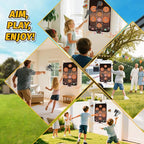 Axe Throwing Target Game Set, Electronic Scoring Throwing Game Toys Gifts for Kids Age of 3-10+ Years Old Boys & Girls, Backyard Indoor & Outdoor Yard Carnival Sport Party Play Game