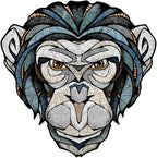 EWA Home Décor – Chimp (Chimpanzee) Small 110 Pieces – Wooden Jigsaw Puzzle for Adults – Perfect for Artistic Home Decoration and Mindful Relaxation