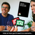 Lucky Egg - Fun Red & Green Flag Party Game - Judge Friends' Dating Decisions - 230 Diverse Questions - Adult Party Game