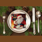 20-ct 13x13 Christmas Paper Decoupage Napkins, 3-Ply Servilletas Tissue Napkin for Dinner and Parties, Disposable Napkins (Santa Chair)