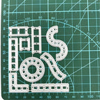 Cutting Dies Metal Stencils Scrapbooking Tools DIY Embossing Template for Paper Card Making Album Arts Crafts Supplies (Films-8.2x7.5cm)