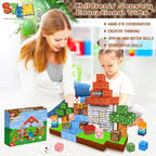 Magnetic Blocks - 100PCS Magnetic Building Blocks Cubes, Magnet Toys for Kids Age 3+, Toy Building Set for Kids, Magnets Stacking Construction Toys Birthday Gifts for Boys Girls Age 4-8, 8-12