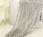 ALEXCRAFT Wholesale 12 PCS Genuine Stainless Steel Cable Chain Necklace Chains Bulk for Jewelry Making(18 Inch(1.5MM))