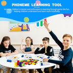 24 Pack Phonemic Awareness Dry Erase Board 8" x 10" Double Sided Handheld Answer Board Speech Therapy Phonemic Awareness Phonics Games Preschool Kindergarten Classroom Must Have