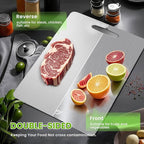3 Pack Titanium Cutting Board-100% Pure Titanium Cutting Boards For Kitche,Easy to clean, Double-sided food-grade Cutting Board For Meats, Fruits And Vegetables (M&L&XL)