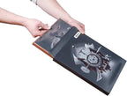Hexers Game Master Screen, Compatible with Dungeons and Dragons, DND DM Pathfinder RPG Role-Playing, 4 Customizable Panels Inserts Included That Slide into The Pouches, Dry Erase Tracker Sheet