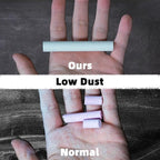 White Chalk 100PCS, Low Dust Chalks Stick Bulk for Chalkboard Blackboard Non-Toxic