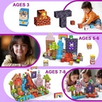 Magnetic Blocks 150 PCS Magnetic Building Blocks, 3+ STEM Montessori Sensory Toys, Magnetic Cube for for 3 4 5 6 7 8 9 10 11 12 8-12 Years Old Boys & Girls Birthday Gifts