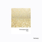 Hemway Polyurethane & Epoxy Resin Glitter 100g / 3.5oz Metallic Crystal Flake Additive for Flooring Jewelry Tumblers Glass Pigment - Fine (1/64" 0.015" 0.4mm) - Champagne Gold