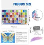 Mini Forestry Shifting Watercolor Painting Set, 60 Color Shifting Watercolor Paint Sets, Shimmer Metallic Watercolor Paints Set, Glitter Watercolor Paint, Solid, Fantasy Forest Style