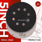 50PCS 5 inch Silicon Carbide Sanding Discs 8000 Grit, Wet Dry Orbital 5 Sander Hook and Loop Sandpaper Disc Ultra Fine Grit, Best for Metal,Automotive Precision Polishing