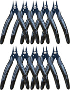 170 Wire Cutters, 10 Pack, Flush Cut Pliers 5 Inch, BOOSDEN Micro Wire Cutters Diagonal Cutting Pliers, Flush Cutter for Jewelry Making, Wire Snips Nippers for Artificial Flowers, Crafts, Zip Ties
