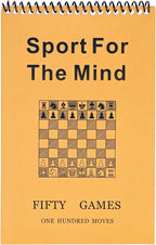 WE Games Ultimate Chessplayer's Scorebook - Spiral Bound & Paperback Chess Notation Book with 50 Games & 100 Moves, Ideal Chess Score Sheets for Clubs & Tournaments