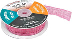 Mandala Crafts Pink Burlap Ribbon 1 Inch Wide Jute Ribbons for Crafts - 20 Yds Roll Rustic Burlap Wrap Trim Ribbons for Wreaths Bows Wedding Party Decoration