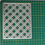 Cutting Dies Metal Stencils Scrapbooking Tools Flowers Lace Frame DIY Embossing Template for Paper Card Making Album Arts Crafts Supplies (Square Hollow background-11.1x14.3cm)