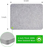 YCWEI YCWEI Needle Felting Pad,100% Natural Wool Needled Felting Mat, 5 x 6 x 1 inch Eco-Friendly Felting Block, Thick and Firm Needle Felting Base