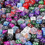 400 Pieces Magic Life Counter Token Dice Compatible with Magic Card Game Accessories CCG Creature Stats 12 Colors