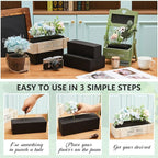 Lallisa 12 Pcs Reusable Floral Foam Blocks Water Weather Resistant Dry Floral Foam for Artificial Flower Arrangements Outdoor Flower Boxes Outside Hanging Planters Wedding Home Decor (9 x 3 x 3")