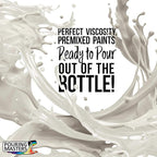 Pouring Masters Bone White Ready to Pour Acrylic Pouring Paint - Premium 8-Ounce Pre-Mixed Fluid Acrylic Paint - Fluid Art Supplies for Canvas, Wood, Paper, Tile & Rocks