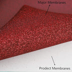 FUNKAKA Glitter Red HTV Heat Transfer Vinyl Rolls, 12" x 25ft PU Iron on Vinyl for T-Shirt Red Glitter HTV Vinyl for All Cutter Machines Easy to Cut & Weed for Heat Vinyl Design
