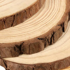 JEUIHAU 6 PCS 8-10 Inches Natural Unfinished Wood Slices, Round Wooden Tree Bark Discs, Wooden Circles for DIY Crafts, Christmas, Rustic Wedding Ornaments