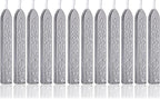 Yoption 12Pcs Sealing Wax Sticks with Wicks, Silver Totem Fire Manuscript Seal Wax Sticks for Wax Seal Stamp (Silver)