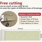Linen Repair Tape 4x70 Inch Self-Adhesive Couch Patch Repair Fabric Patch for Furniture,Sofas,Cushion,Chairs,Bags,Linen Goods(Off-White)