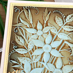 BAOFALI 3D Embossing Folders Daffodil Clear Textured for Card Making,Embossing Template Paper Card Embossing Stencil for DIY Scrapbooking Photo Album Card Paper Craft Decoration 6.3" L x 4.5" W