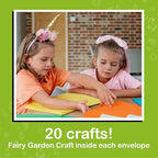 Craftikit® 20 Award-Winning Fairy Garden Crafts for Kids - 20 All-Inclusive Fun Paper Toddler Crafts, Fairy Garden Kit for Kids Ages 3-8