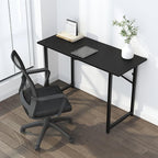 Folding Computer Desk 47 inch Writing Gaming Computer Camping Table, No Assembly Required Home Office Desk, Black