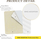 KING MOUNTAIN Coarse Linen Repair Patches, Self-Adhesive Fabric, 8X11 Inch 2 PCS, Multi Color, for Sofa and Clothes (Beige 1.0)