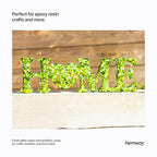 Hemway Glitter for Resin 100g Lime Green Holographic Metallic Crystals for Epoxy Craft Super Chunky Flakes Tumblers Wax Melt