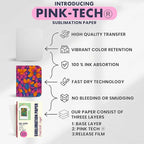 Hayes 110 Sheets Sublimation Paper 8.5x11 Inch Letter Size | 120gsm Heat Transfer Paper for Inkjet Printers | Use on Mugs, T-Shirts, Light Fabrics | Compatible With Sublimation Printers