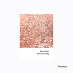 Hemway Polyurethane & Epoxy Resin Glitter 100g / 3.5oz Metallic Crystal Flake Additive for Flooring Jewelry Tumblers Glass Pigment - Extra Chunky (1/24" 0.040" 1mm) - Rose Gold