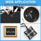 Cross Stitch Fabric 14 Count Aida Cloth 59 x 39 Inch Large Size Classic Reserve Cross Stitch Supplies Embroidery Fabric for Home DIY Craft Decoration Handmade, Black
