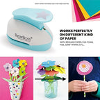 BearBoss Star Paper Punch, Handmade Scrapbook Paper Puncher, Different Size of Scrapbooking Punches Crafting Designs for Office Supplies, Card Making, DIY Albums Photos, Classic White