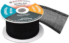 Mandala Crafts Black Burlap Ribbon 2 Inches Wide Jute Ribbons for Crafts - 20 Yds Roll Rustic Burlap Wrap Trim Ribbons for Wreaths Bows Wedding Party Decoration