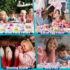 Erasers Set for Kids, Princess Castle Pencil Eraser Bulk for Kids, Take Apart Puzzle Erasers for Classroom Prizes, Game Reward, Egg Fillers, Back to School Gift for Boys and Girls Desk Pets